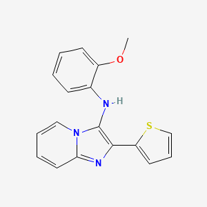 molecular formula C18H15N3OS B13371072 N-(2-methoxyphenyl)-2-(2-thienyl)imidazo[1,2-a]pyridin-3-amine 