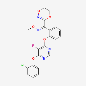 molecular formula C21H16ClFN4O5 B1337108 Fluoxastrobin, (Z)- CAS No. 887973-21-9