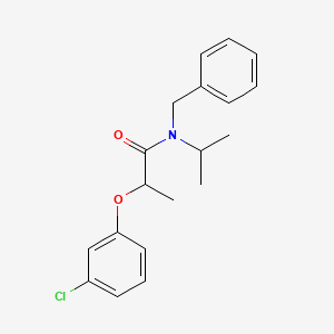 molecular formula C19H22ClNO2 B13371131 N-benzyl-2-(3-chlorophenoxy)-N-isopropylpropanamide 