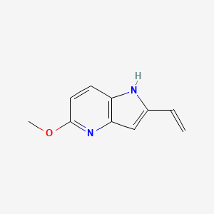 molecular formula C10H10N2O B1337123 5-甲氧基-2-乙烯基-1H-吡咯并[3,2-b]吡啶 CAS No. 188999-31-7