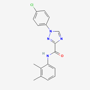 molecular formula C17H15ClN4O B13371240 1-(4-chlorophenyl)-N-(2,3-dimethylphenyl)-1H-1,2,4-triazole-3-carboxamide 