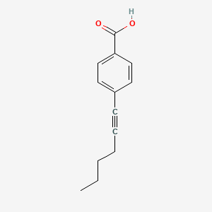 Benzoic acid, 4-(1-hexynyl)-