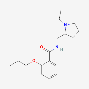 molecular formula C17H26N2O2 B13371284 N-[(1-ethyl-2-pyrrolidinyl)methyl]-2-propoxybenzamide 
