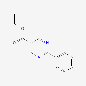 molecular formula C13H12N2O2 B1337130 Ethyl 2-phenylpyrimidine-5-carboxylate CAS No. 85386-14-7