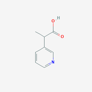 molecular formula C8H9NO2 B1337133 2-(Pyridin-3-yl)propanoic acid CAS No. 90005-62-2