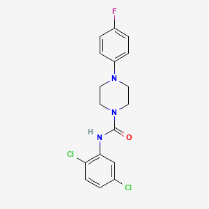 molecular formula C17H16Cl2FN3O B13371400 N-(2,5-dichlorophenyl)-4-(4-fluorophenyl)-1-piperazinecarboxamide 