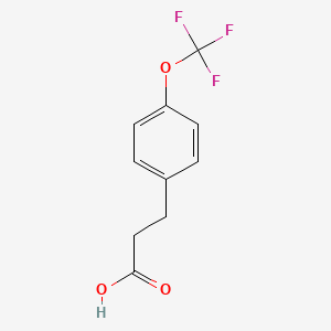 molecular formula C10H9F3O3 B1337141 3-[4-(三氟甲氧基)苯基]丙酸 CAS No. 886499-74-7