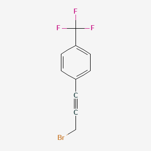 molecular formula C10H6BrF3 B1337142 1-(3-Bromoprop-1-yn-1-yl)-4-(trifluoromethyl)benzene CAS No. 173019-83-5