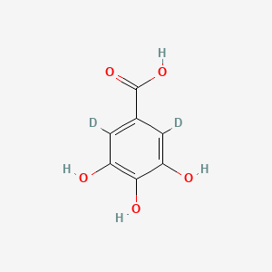 molecular formula C7H6O5 B1337149 2,6-二氘-3,4,5-三羟基苯甲酸 CAS No. 294660-92-7