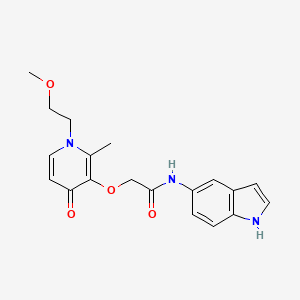 molecular formula C19H21N3O4 B13371524 N-(1H-indol-5-yl)-2-{[1-(2-methoxyethyl)-2-methyl-4-oxo-1,4-dihydro-3-pyridinyl]oxy}acetamide 