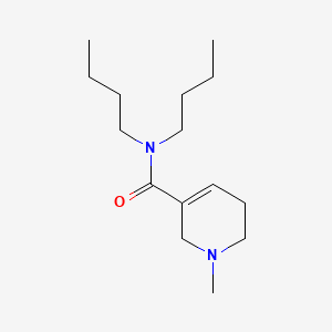 molecular formula C15H28N2O B13371588 N,N-dibutyl-1-methyl-1,2,5,6-tetrahydropyridine-3-carboxamide 