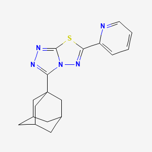 molecular formula C18H19N5S B13371614 3-(1-Adamantyl)-6-(2-pyridinyl)[1,2,4]triazolo[3,4-b][1,3,4]thiadiazole 