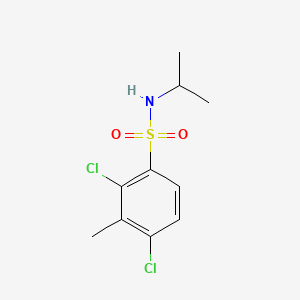 molecular formula C10H13Cl2NO2S B13371651 2,4-dichloro-N-isopropyl-3-methylbenzenesulfonamide 