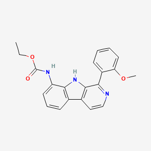 molecular formula C21H19N3O3 B13371851 ethyl 1-(2-methoxyphenyl)-9H-beta-carbolin-8-ylcarbamate 