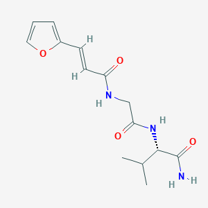 molecular formula C14H19N3O4 B1337198 FA-Gly-val-NH2 CAS No. 67607-49-2