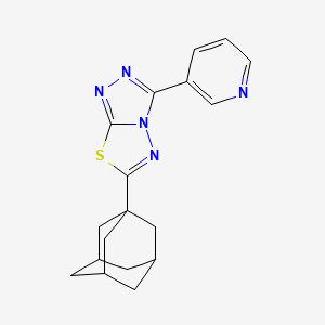 molecular formula C18H19N5S B13372002 6-(1-Adamantyl)-3-(3-pyridinyl)[1,2,4]triazolo[3,4-b][1,3,4]thiadiazole 