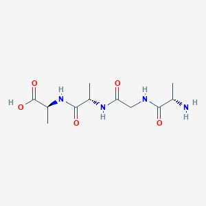 molecular formula C11H20N4O5 B1337202 H-Ala-Gly-Ala-Ala-OH 