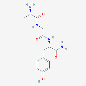molecular formula C14H20N4O4 B1337203 H-Ala-Gly-Tyr-NH2 