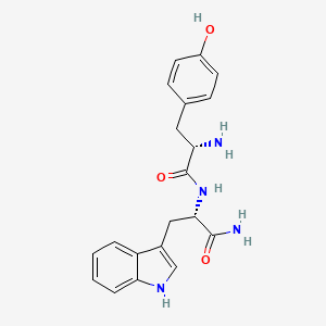 molecular formula C20H22N4O3 B1337210 H-Tyr-Trp-NH2 