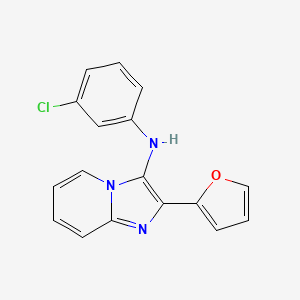 molecular formula C17H12ClN3O B13372143 N-(3-chlorophenyl)-2-(2-furyl)imidazo[1,2-a]pyridin-3-amine 