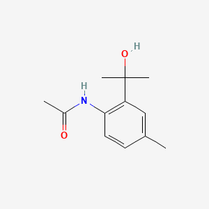 molecular formula C12H17NO2 B13372171 N-[2-(1-hydroxy-1-methylethyl)-4-methylphenyl]acetamide 