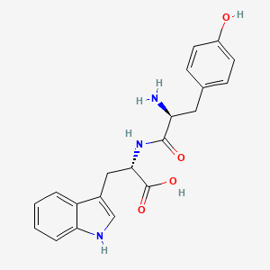 molecular formula C20H21N3O4 B1337219 H-TYR-TRP-OH CAS No. 60815-41-0