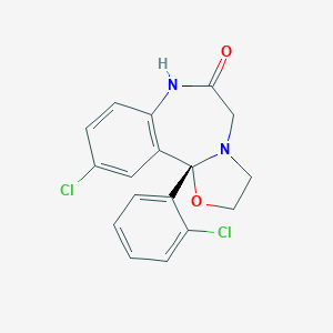 molecular formula C17H14Cl2N2O2 B133722 Cloxazolam, (S)- CAS No. 158251-57-1