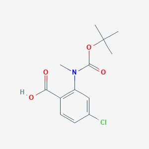 molecular formula C13H16ClNO4 B1337222 n-Boc-n-methyl-4-chloroanthranilic acid CAS No. 886362-06-7