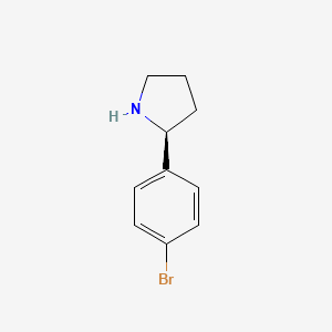 molecular formula C10H12BrN B1337223 (2S)-2-(4-bromophenyl)pyrrolidine CAS No. 1189152-82-6