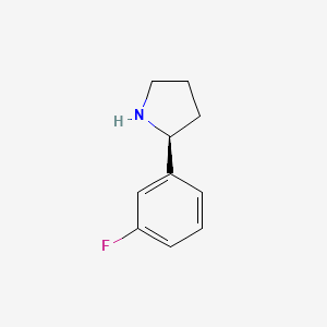 molecular formula C10H12FN B1337224 (S)-2-(3-Fluorophenyl)pyrrolidine CAS No. 920274-04-0