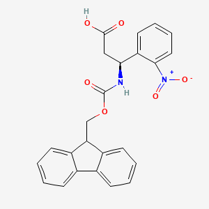 B1337235 (S)-3-((((9H-Fluoren-9-yl)methoxy)carbonyl)amino)-3-(2-nitrophenyl)propanoic acid CAS No. 507472-25-5