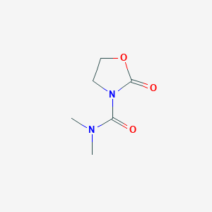 molecular formula C6H10N2O3 B133724 N,N-Dimethyl-2-oxooxazolidine-3-carboxamide CAS No. 145889-52-7