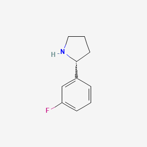 molecular formula C10H12FN B1337241 (R)-2-(3-Fluorophenyl)pyrrolidine CAS No. 920274-03-9