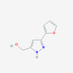 molecular formula C8H8N2O2 B1337243 [5-(2-Furyl)-1h-pyrazol-3-yl]methanol CAS No. 84978-67-6