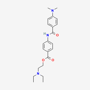 molecular formula C22H29N3O3 B13372545 2-(Diethylamino)ethyl 4-{[4-(dimethylamino)benzoyl]amino}benzoate 