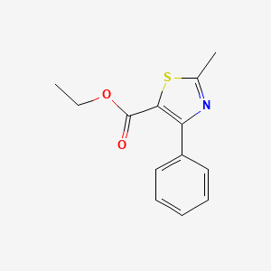 molecular formula C13H13NO2S B1337255 Ethyl 2-methyl-4-phenyl-1,3-thiazole-5-carboxylate CAS No. 32043-95-1
