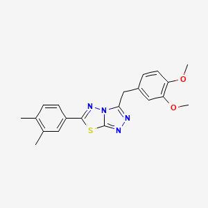 molecular formula C20H20N4O2S B13372555 3-(3,4-Dimethoxybenzyl)-6-(3,4-dimethylphenyl)[1,2,4]triazolo[3,4-b][1,3,4]thiadiazole 