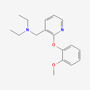 molecular formula C17H22N2O2 B13372635 N-ethyl-N-{[2-(2-methoxyphenoxy)-3-pyridinyl]methyl}ethanamine 