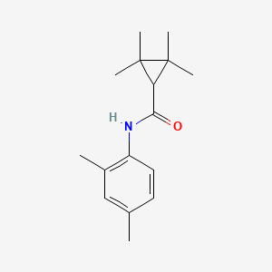 molecular formula C16H23NO B13372676 N-(2,4-dimethylphenyl)-2,2,3,3-tetramethylcyclopropanecarboxamide 