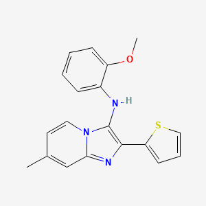 molecular formula C19H17N3OS B13372723 N-(2-methoxyphenyl)-7-methyl-2-(2-thienyl)imidazo[1,2-a]pyridin-3-amine 