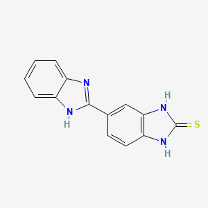 molecular formula C14H10N4S B13372725 2',5-bi-1H-benzimidazole-2-thiol 