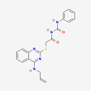 molecular formula C20H19N5O2S B13372745 N-({[4-(allylamino)-2-quinazolinyl]sulfanyl}acetyl)-N'-phenylurea 