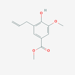 molecular formula C12H14O4 B1337276 甲基3-烯丙基-4-羟基-5-甲氧基苯甲酸酯 CAS No. 647854-53-3