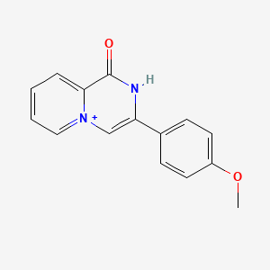 molecular formula C15H13N2O2+ B13372866 3-(4-methoxyphenyl)-1-oxo-1H,2H-pyrido[1,2-a]pyrazin-5-ium 