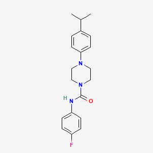 molecular formula C20H24FN3O B13372874 N-(4-fluorophenyl)-4-(4-isopropylphenyl)-1-piperazinecarboxamide 