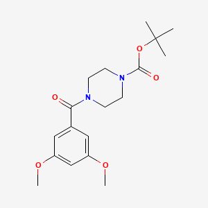 molecular formula C18H26N2O5 B13372881 Tert-butyl 4-(3,5-dimethoxybenzoyl)-1-piperazinecarboxylate 