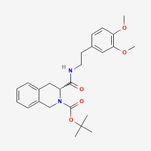 molecular formula C25H32N2O5 B13372923 tert-butyl 3-({[2-(3,4-dimethoxyphenyl)ethyl]amino}carbonyl)-3,4-dihydro-2(1H)-isoquinolinecarboxylate 