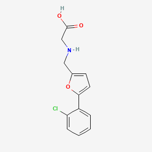 molecular formula C13H12ClNO3 B13372931 ({[5-(2-Chlorophenyl)-2-furyl]methyl}amino)acetic acid 