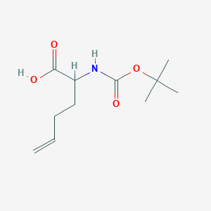 molecular formula C11H19NO4 B1337294 2-((tert-Butoxycarbonyl)amino)hex-5-enoic acid CAS No. 214206-61-8