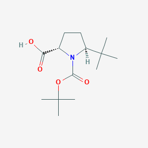 molecular formula C14H25NO4 B1337299 Boc-5(S)-tert-butyl-L-proline CAS No. 185142-24-9